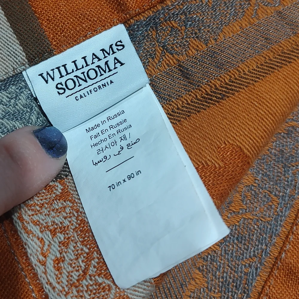 Williams Sonoma Acorn Harvest Jacquard Tablecloth 70